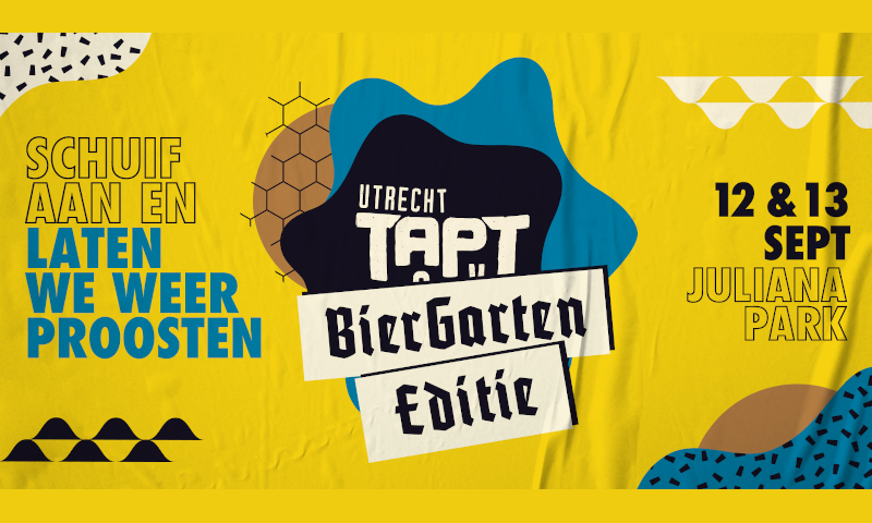 Utrecht Tapt bierfestival: Biergarten Editie poster